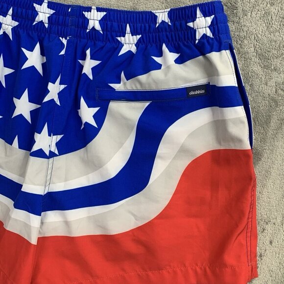 Chubbies The Braves Shorts Mens Large 3.5” Classic Swim Trunk USA Mesh Lined - Picture 8 of 8